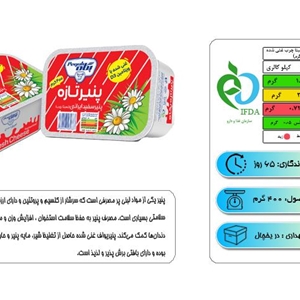 پنیر غنی شده ۴۰۰ گرمی پگاه
