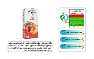 آب هلو پدیده ۱ لیتری پگاه